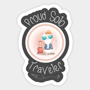 Proud Solo Traveler - Travel Gift Shirt Sticker